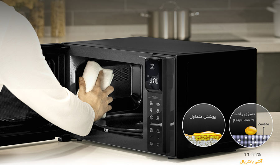 پوشش آنتی باکتریال در مایکروویو ال جی MW31